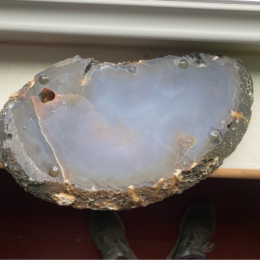 Agate polished flat stone - Picture 7 of 8